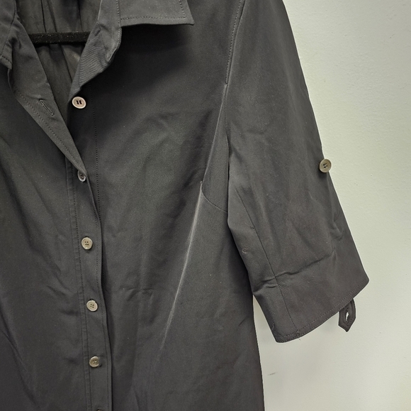 Doncaster Black Button-Up Dress - Picture 5 of 9